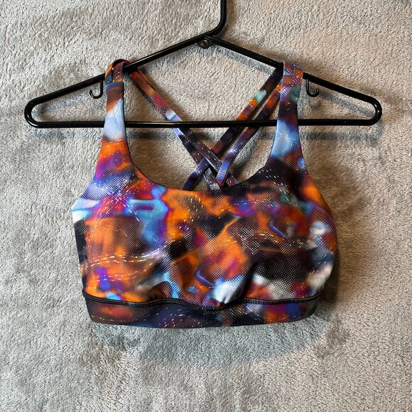 Lululemon Energy Bra *Medium Support, B–D Cups Hyper Drift Multi Size‎ 6 - Picture 1 of 5
